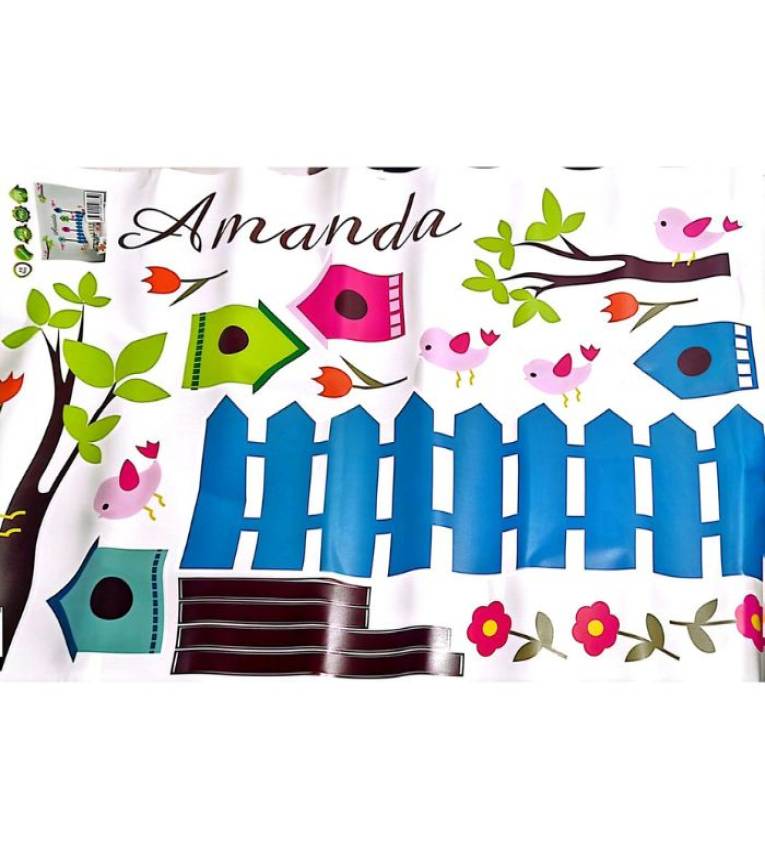 stickers muraux Autocollant pour la Décoration de votre espaces, Papillons arbres Fleurs stickers muraux Animaux de dessin animé amovible